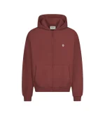 Sweat à Capuche Zippé Suvene SU Maroon (3)
