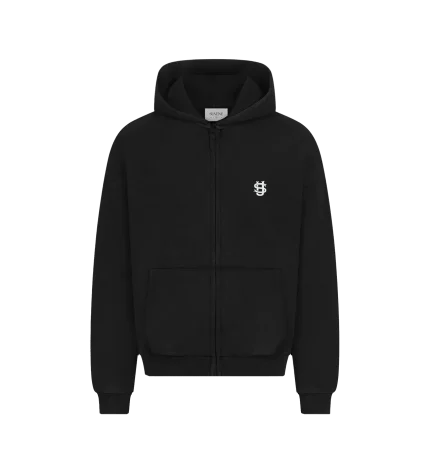 Sweat à Capuche Zippé Suvene SU Noir (3)