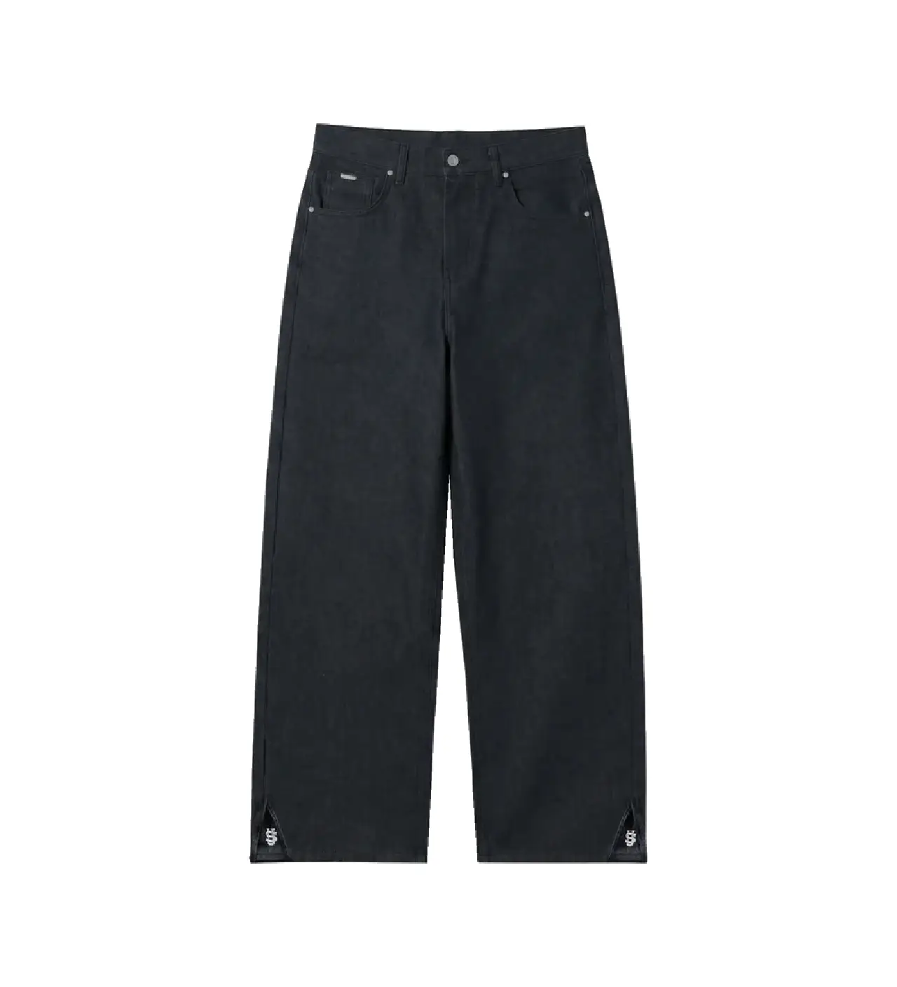 Suvene Zip Raw Denim Noir (4) Suvene Zip Raw Denim Noir (4)