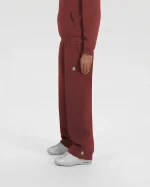 Pantalon Zippé Suvene Bordeaux (2)