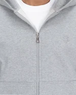 Suvene SU Zippé Sweat à Capuche Gris (1)