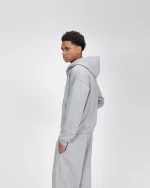 Suvene SU Zippé Sweat à Capuche Gris (2)