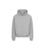 Suvene SU Zippé Sweat à Capuche Gris (4)