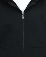 Suvene SU Zippé Sweat à Capuche Noir (1)