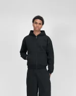 Suvene SU Zippé Sweat à Capuche Noir (2)