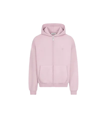 Suvene SU Zippé Sweat à Capuche Rose (4)