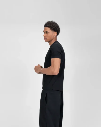 T Shirt Suvene SU Coupe Ajustée Noir (3)