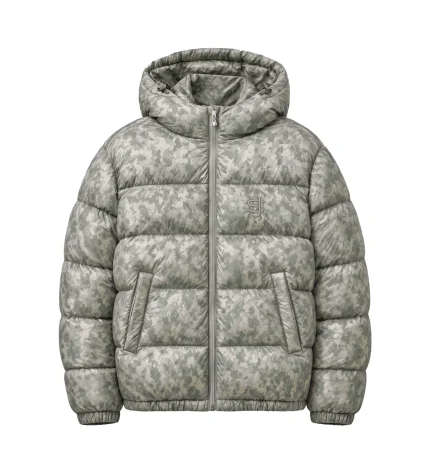 Veste Suvene SU Puffer Camouflage Vert